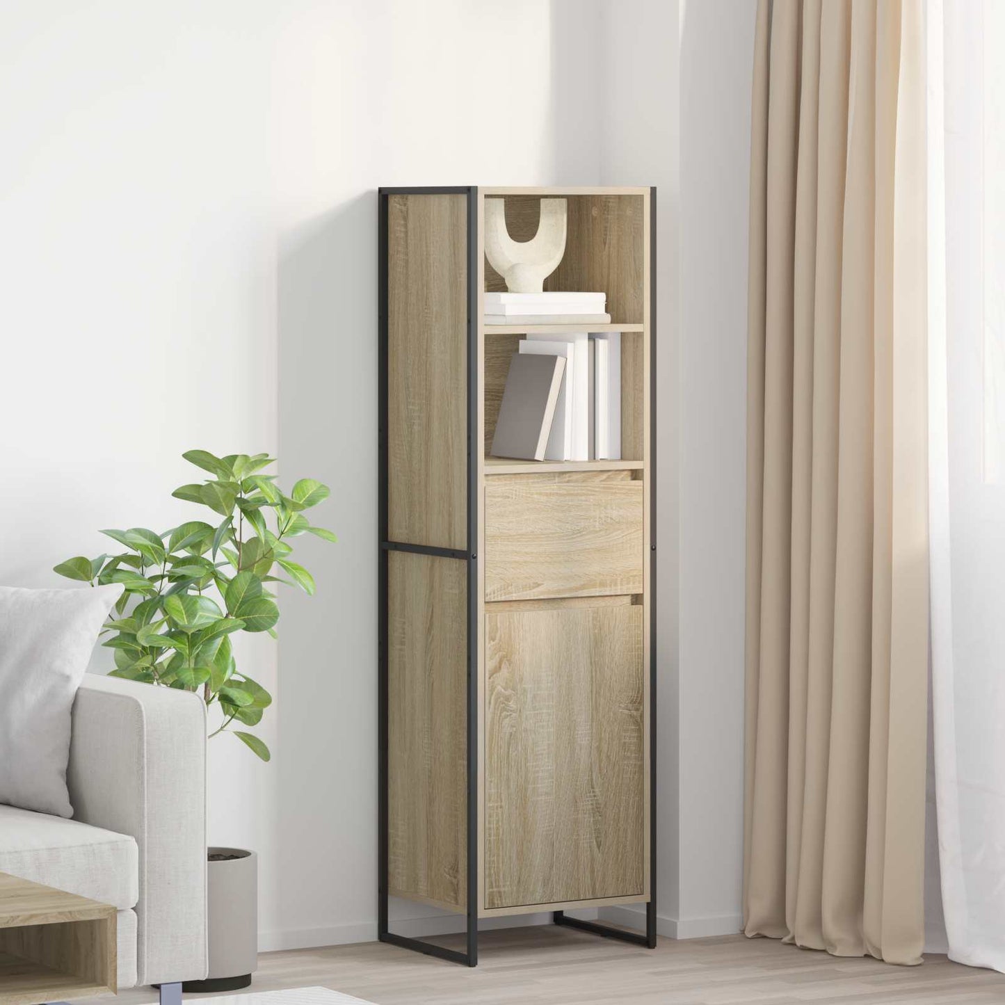 Book Cabinet Sonoma 43 x 36 x 150.5 cm Engineered Wood