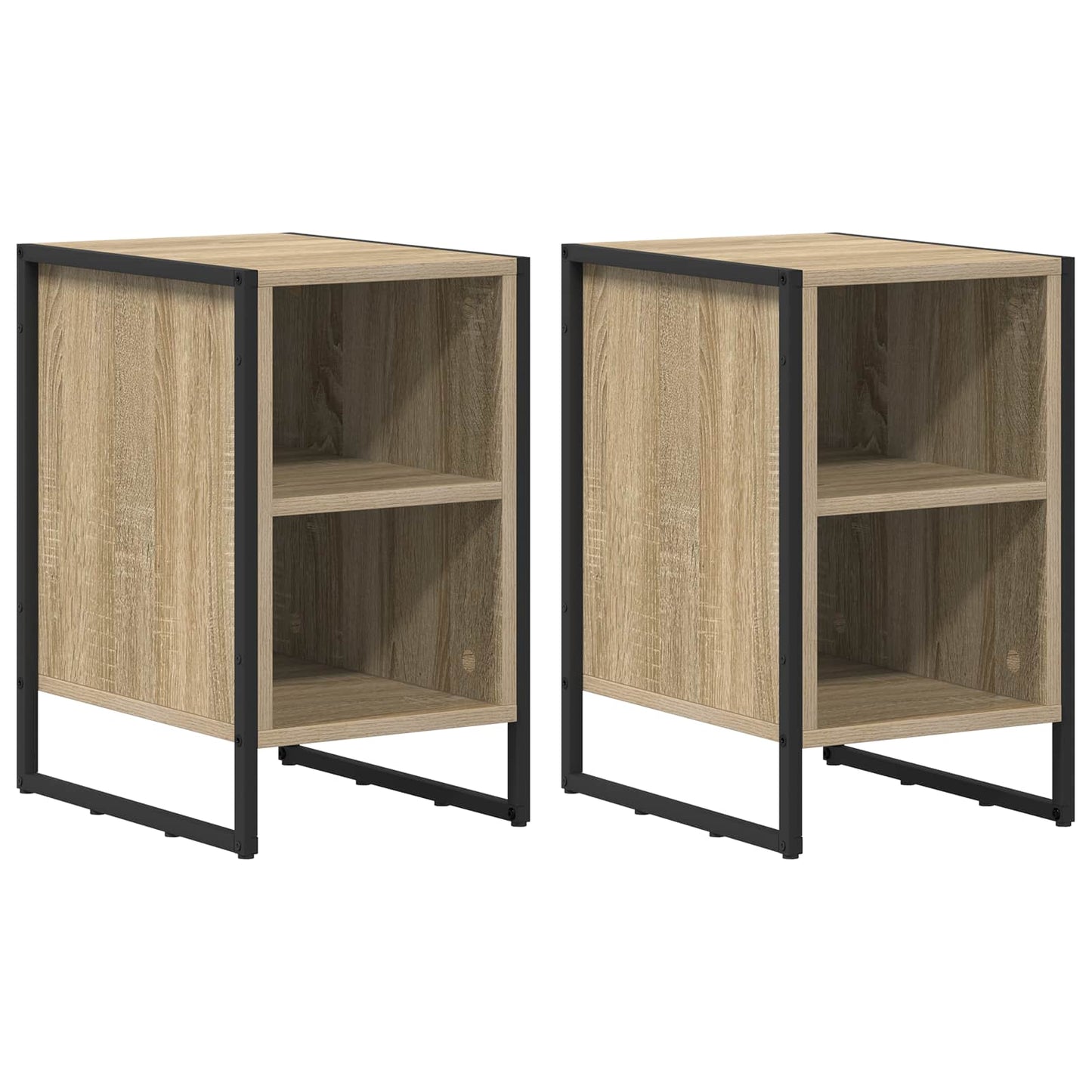 Bedside Table 2 pcs Sonoma 39.5 x 30 x 50 cm Engineered Wood