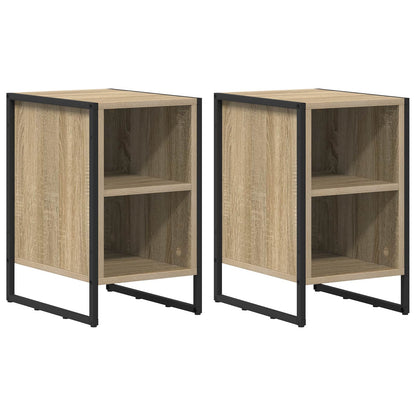 Bedside Table 2 pcs Sonoma 39.5 x 30 x 50 cm Engineered Wood