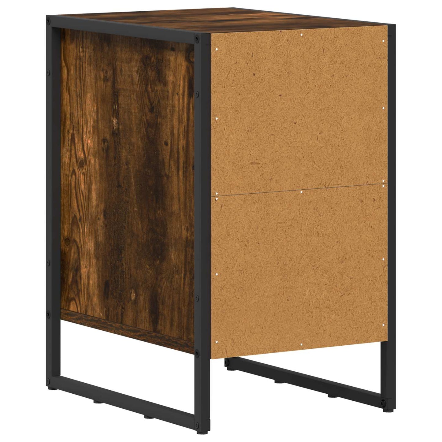 Bedside Table Smoke Oak 39.5 x 30 x 50 cm Engineered Wood