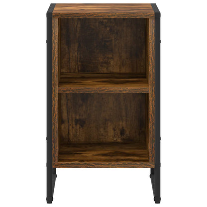 Bedside Table Smoke Oak 39.5 x 30 x 50 cm Engineered Wood