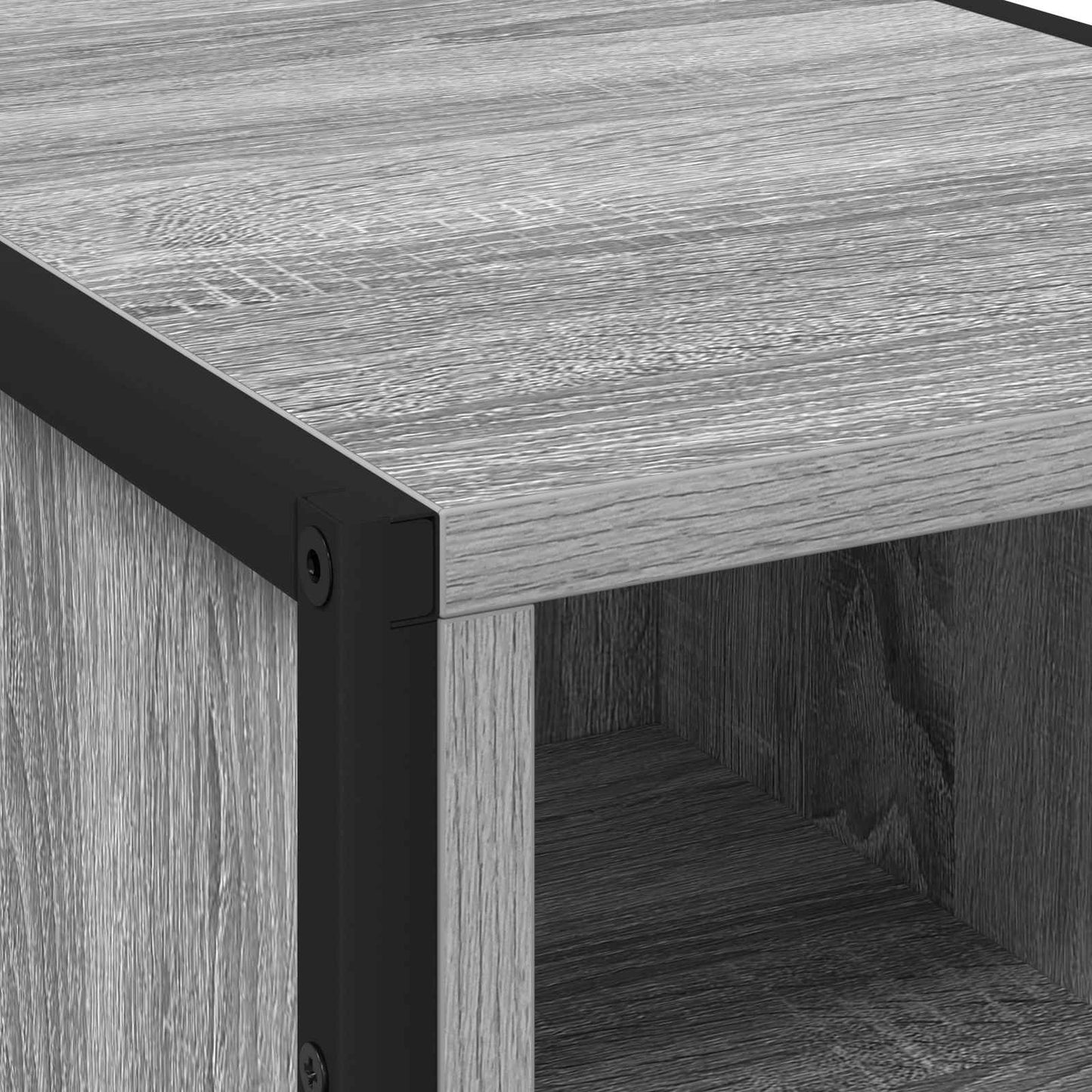 Bedside Table Grey Sonoma 39.5 x 30 x 50 cm Engineered Wood