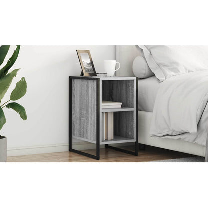 Bedside Table Grey Sonoma 39.5 x 30 x 50 cm Engineered Wood