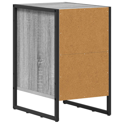 Bedside Table Grey Sonoma 39.5 x 30 x 50 cm Engineered Wood