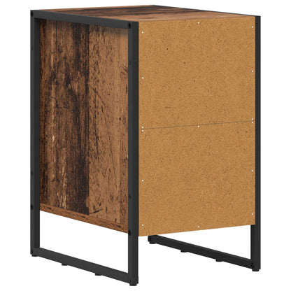Bedside Table 2 pcs Old Wood 39.5 x 30 x 50 cm Engineered Wood