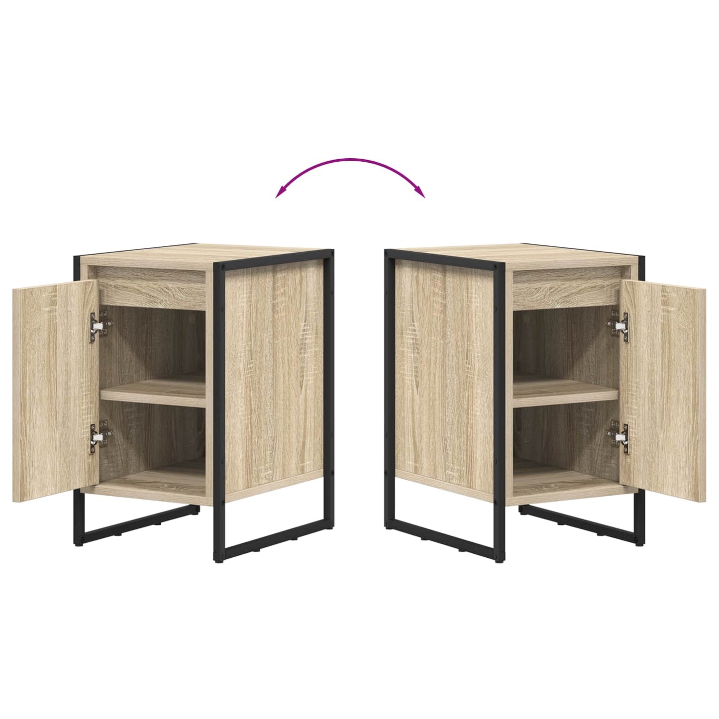 Bedside Table Sonoma 39.5 x 30 x 50 cm Engineered Wood