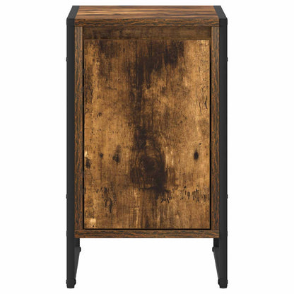 Bedside Table Smoke Oak 39.5 x 30 x 50 cm Engineered Wood
