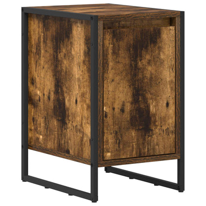 Bedside Table 2 pcs Smoke Oak 39.5 x 30 x 50 cm Engineered Wood