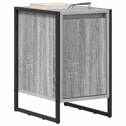 Bedside Table Grey Sonoma 39.5 x 30 x 50 cm Engineered Wood