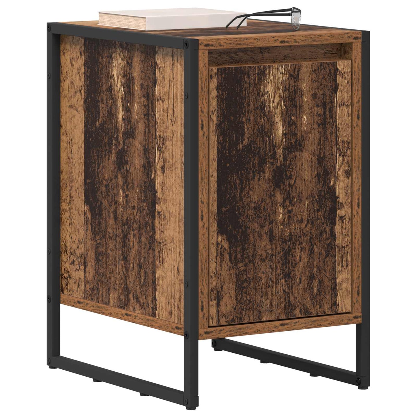 Bedside Table Old Wood 39.5 x 30 x 50 cm Engineered Wood