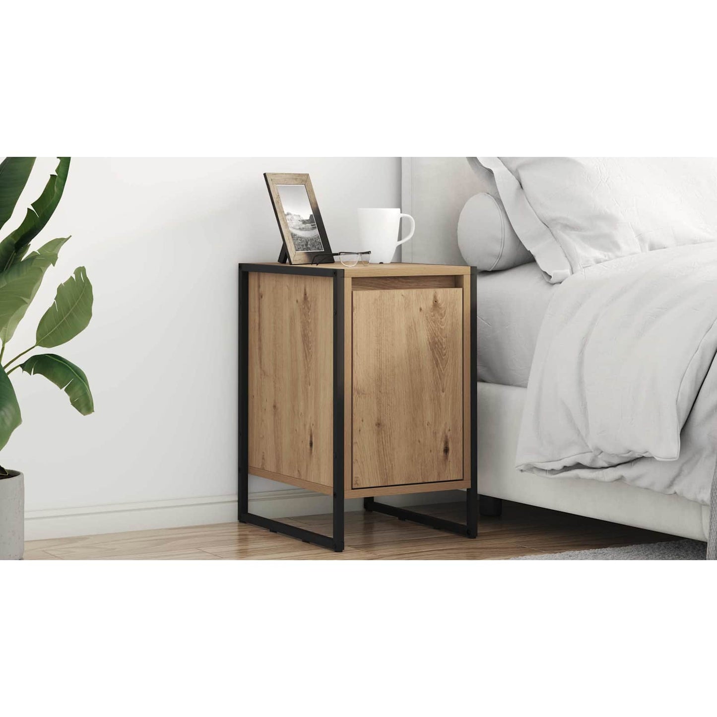 Bedside Table Artisian Oak 39.5 x 30 x 50 cm Engineered Wood