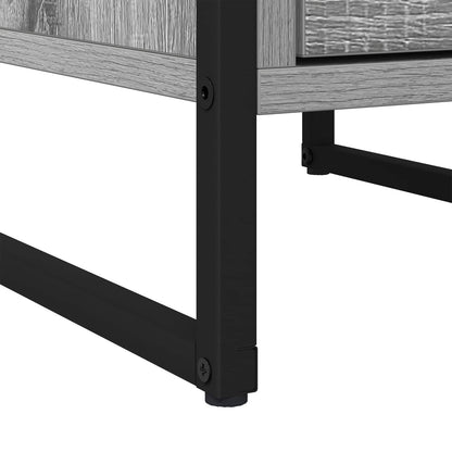 Bedside Table with Drawer 2 pcs Grey Sonoma 39.5 x 30 x 50 cm