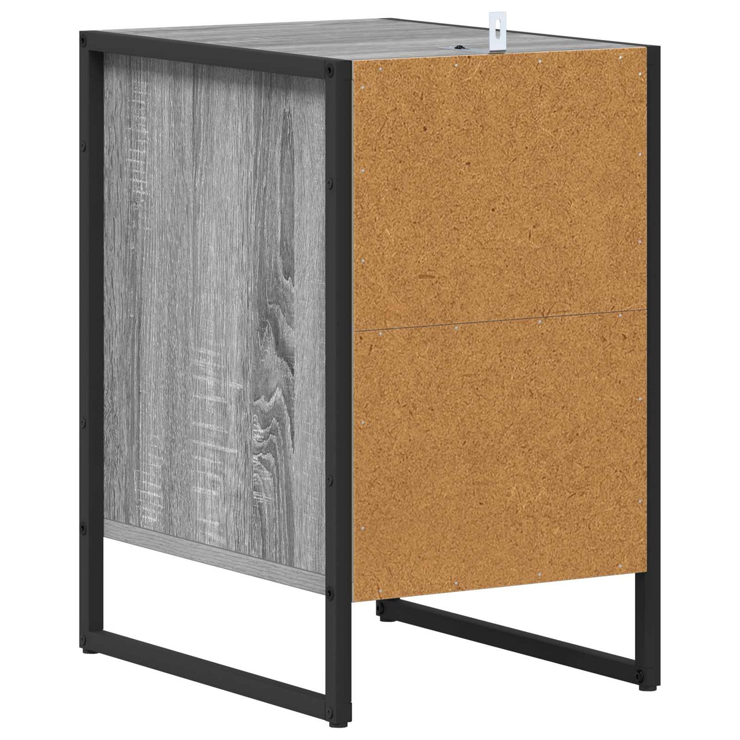 Bedside Table with Drawer 2 pcs Grey Sonoma 39.5 x 30 x 50 cm