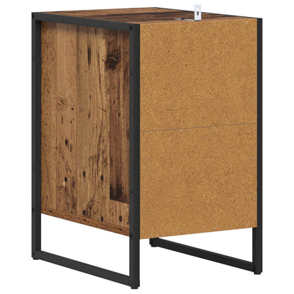 Bedside Table 2 pcs Old Wood 39.5 x 30 x 50 cm Engineered Wood