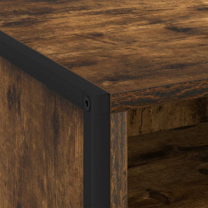 Bedside Table 2 pcs Smoke Oak 50 x 39.5 x 50 cm Engineered Wood