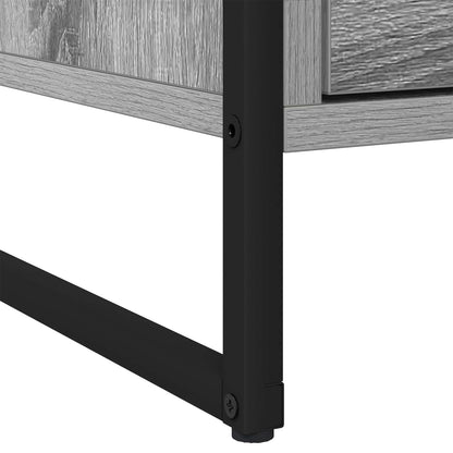 Bedside Table Grey Sonoma 50 x 39.5 x 50 cm Engineered Wood