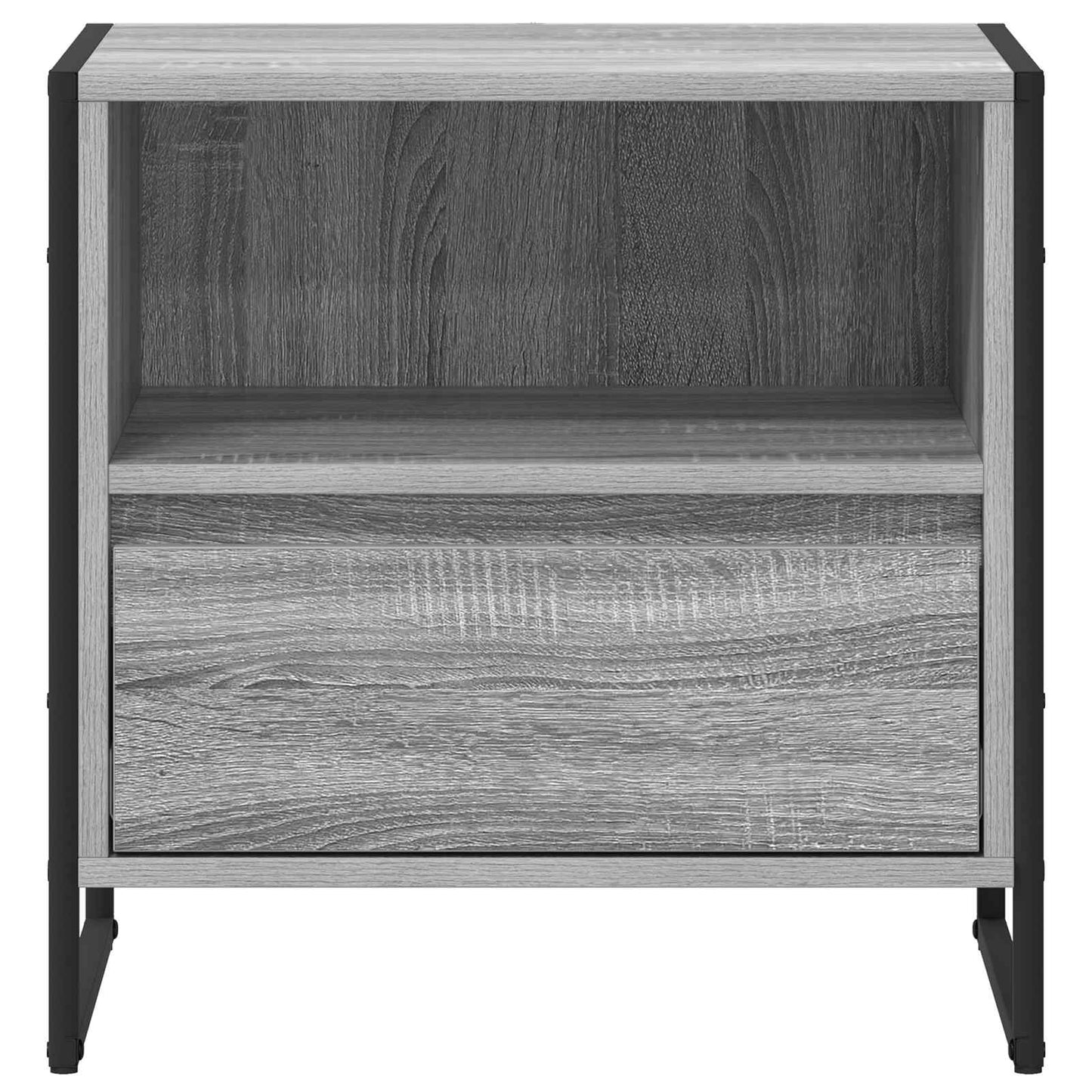 Bedside Table Grey Sonoma 50 x 39.5 x 50 cm Engineered Wood