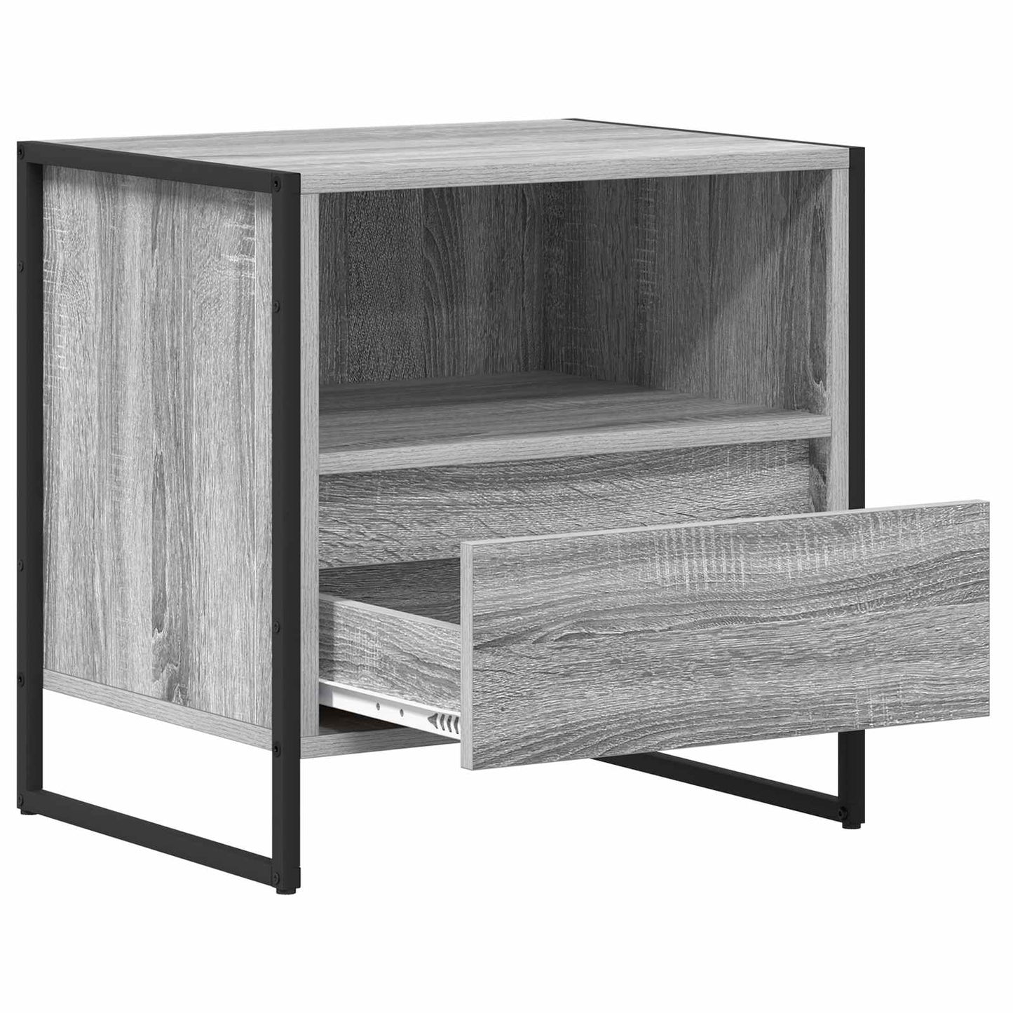 Bedside Table Grey Sonoma 50 x 39.5 x 50 cm Engineered Wood