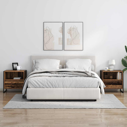 Bedside Table Old Wood 50 x 39.5 x 50 cm Engineered Wood