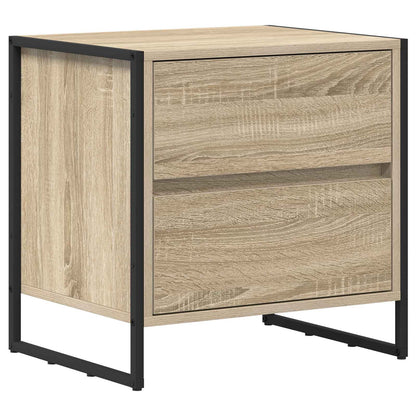 Bedside Table Sonoma Oak 50 x 39.5 x 50 cm Engineered Wood