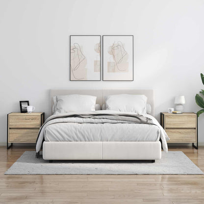 Bedside Table 2 pcs Sonoma 50 x 39.5 x 50 cm Engineered Wood