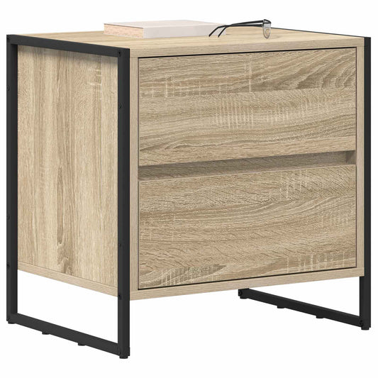 Bedside Table 2 pcs Sonoma 50 x 39.5 x 50 cm Engineered Wood