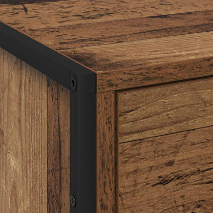 Bedside Table Old Wood 50 x 39.5 x 50 cm Engineered Wood