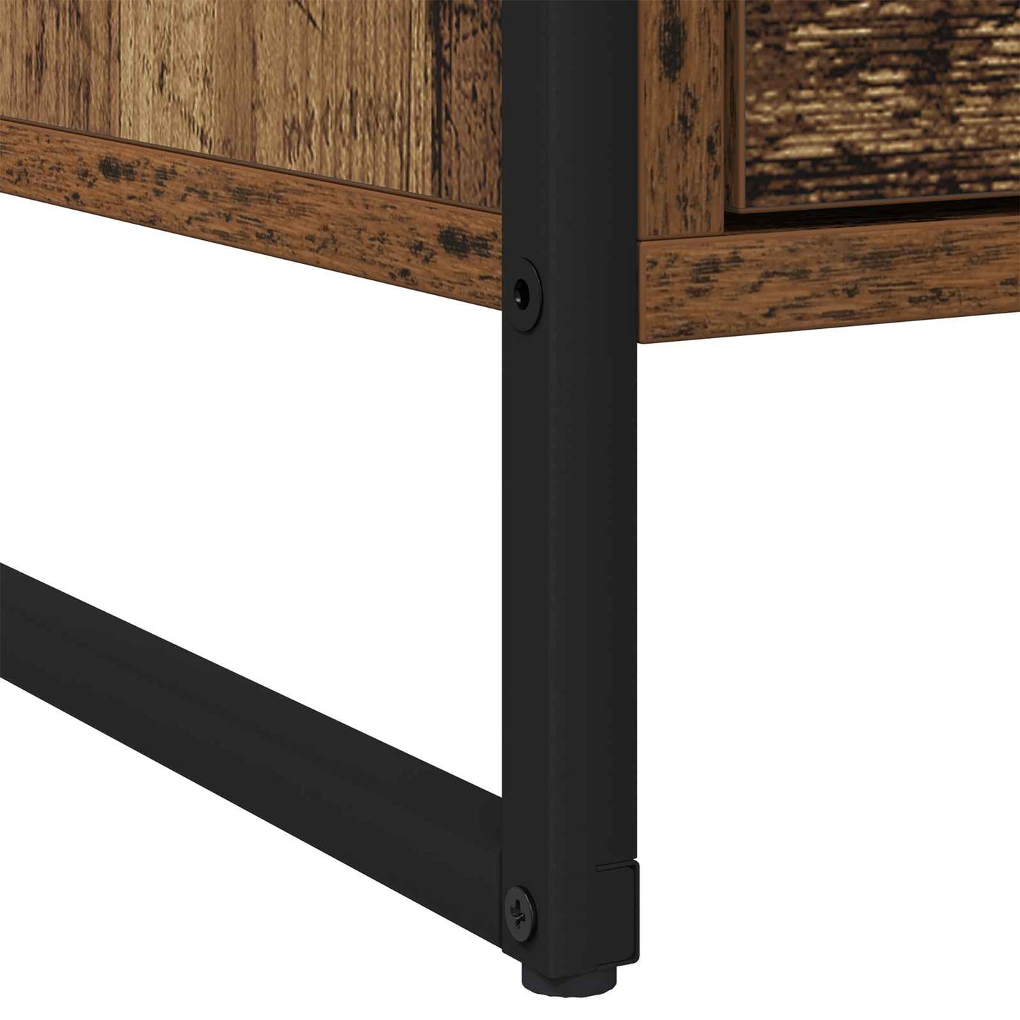 Bedside Table 2 pcs Old Wood 50 x 39.5 x 50 cm Engineered Wood