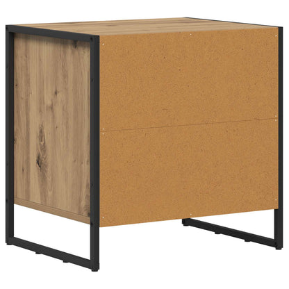 Bedside Table Artisian Oak 50 x 39.5 x 50 cm Engineered Wood