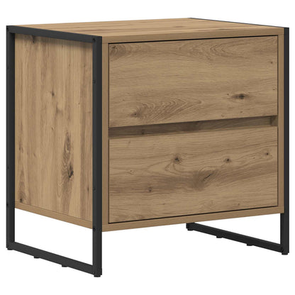 Bedside Table with Drawer 2 pcs Artisian Oak 50 x 39.5 x 50 cm