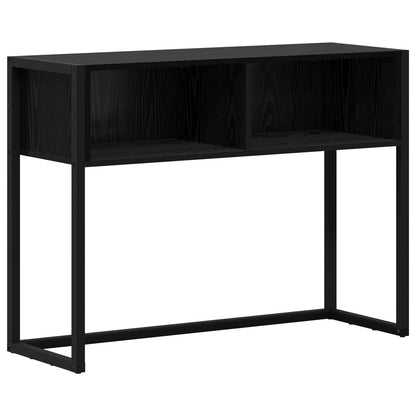 End Table Black Oak 100 x 36 x 75 cm Engineered Wood