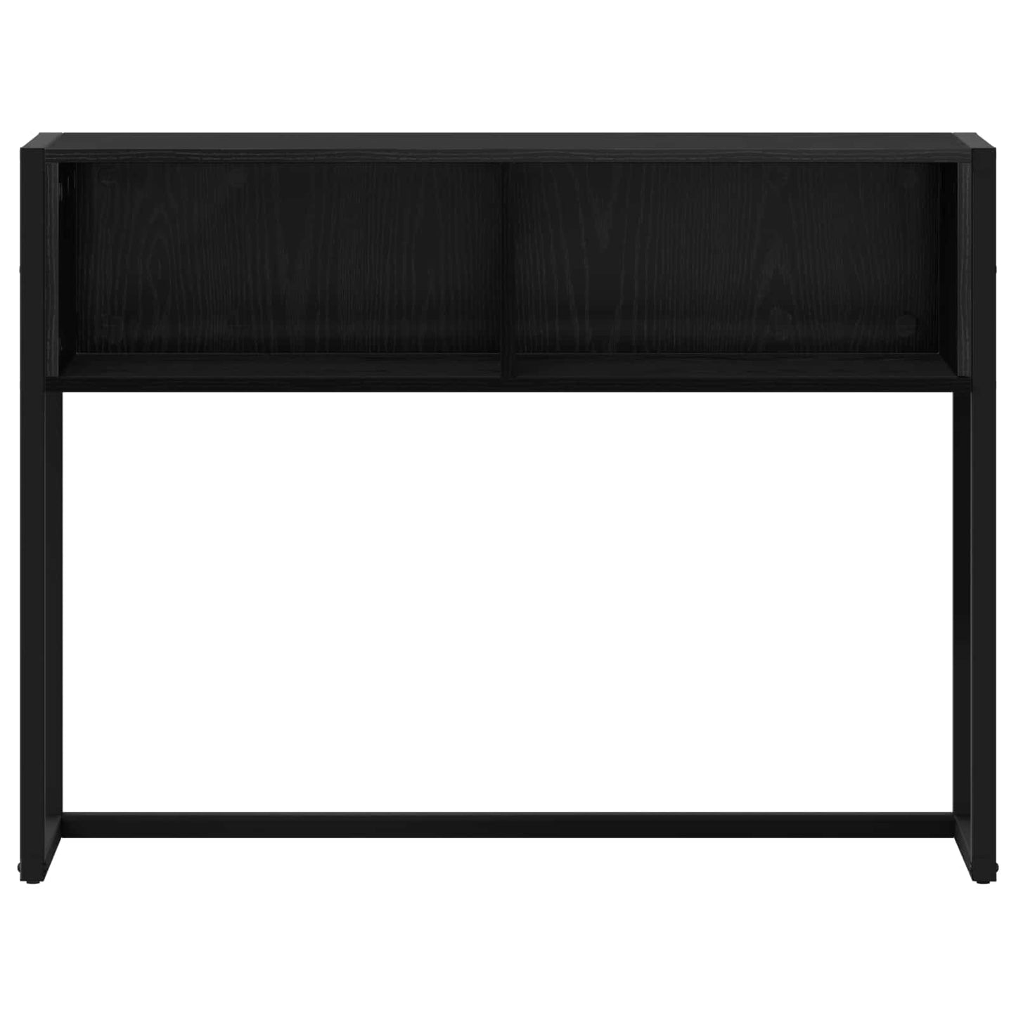 End Table Black Oak 100 x 36 x 75 cm Engineered Wood