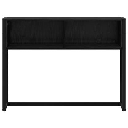 End Table Black Oak 100 x 36 x 75 cm Engineered Wood