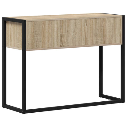 End Table with Storage Sonoma 100 x 36 x 75 cm Engineered Wood