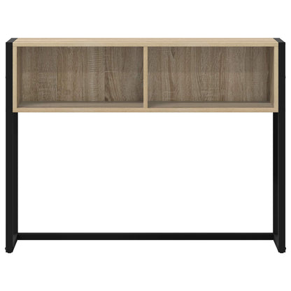 End Table with Storage Sonoma 100 x 36 x 75 cm Engineered Wood