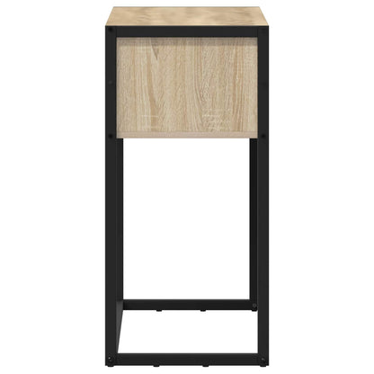 End Table with Storage Sonoma 100 x 36 x 75 cm Engineered Wood