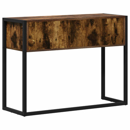 End Table Smoke Oak 100 x 36 x 75 cm Engineered Wood