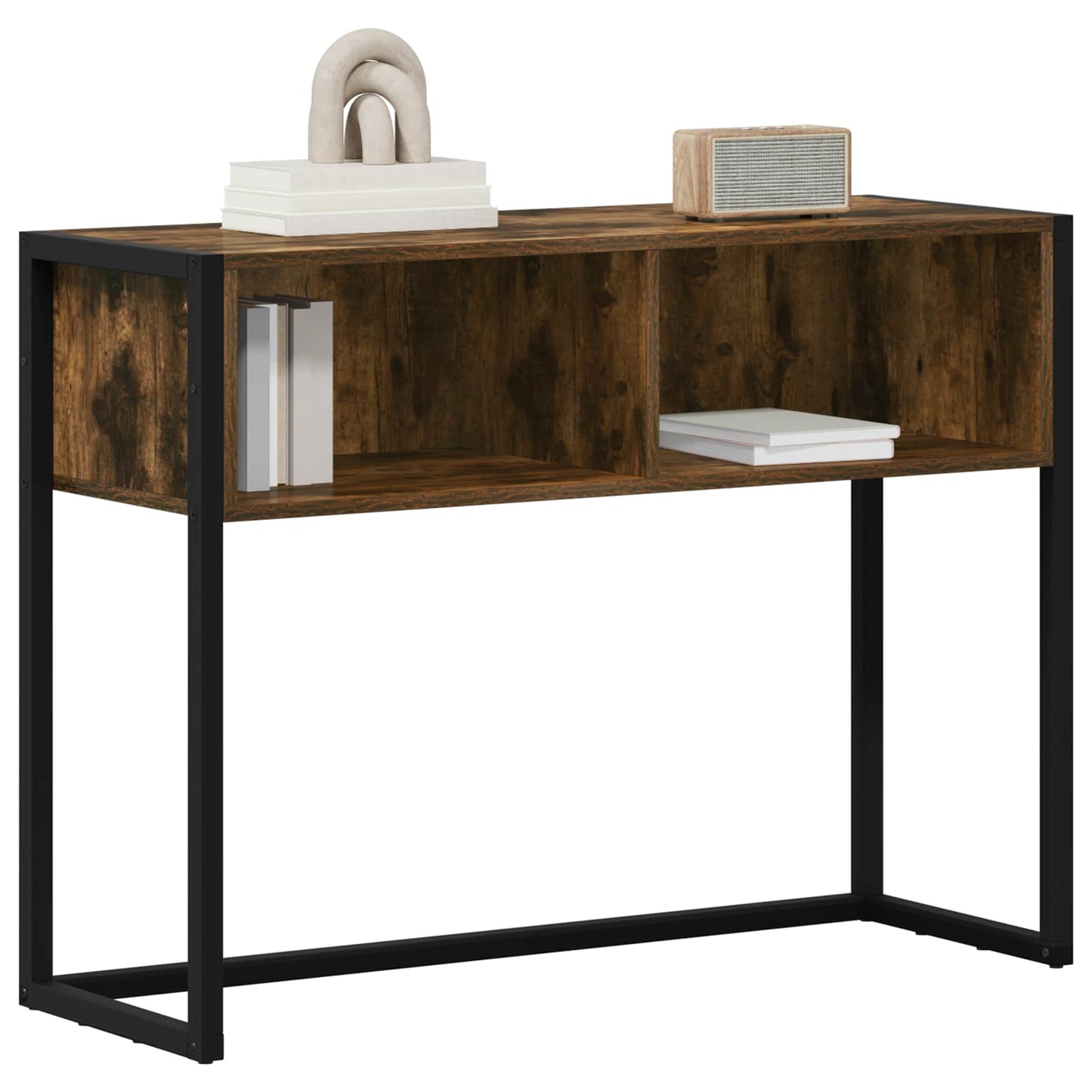 End Table Smoke Oak 100 x 36 x 75 cm Engineered Wood