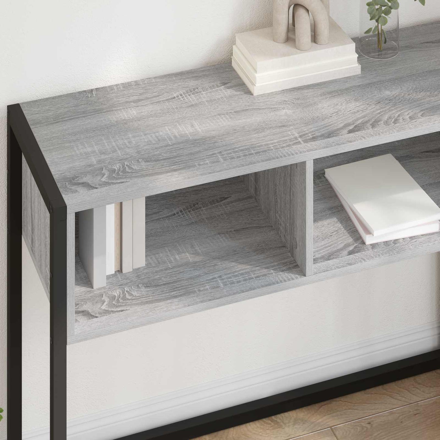 End Table Grey Sonoma 100 x 36 x 75 cm Engineered Wood