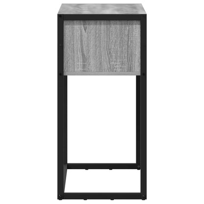 End Table Grey Sonoma 100 x 36 x 75 cm Engineered Wood