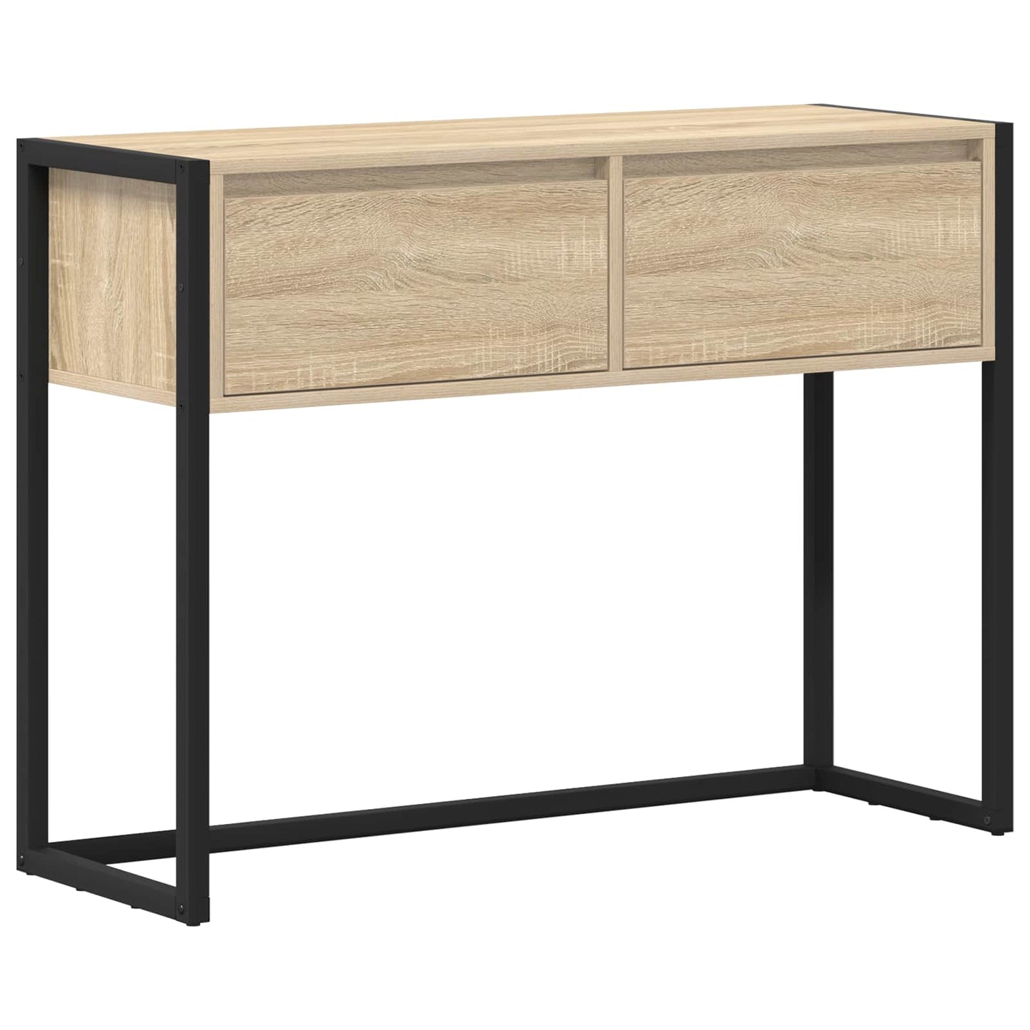 End Table with Drawer Sonoma 100 x 36 x 75 cm Engineered Wood