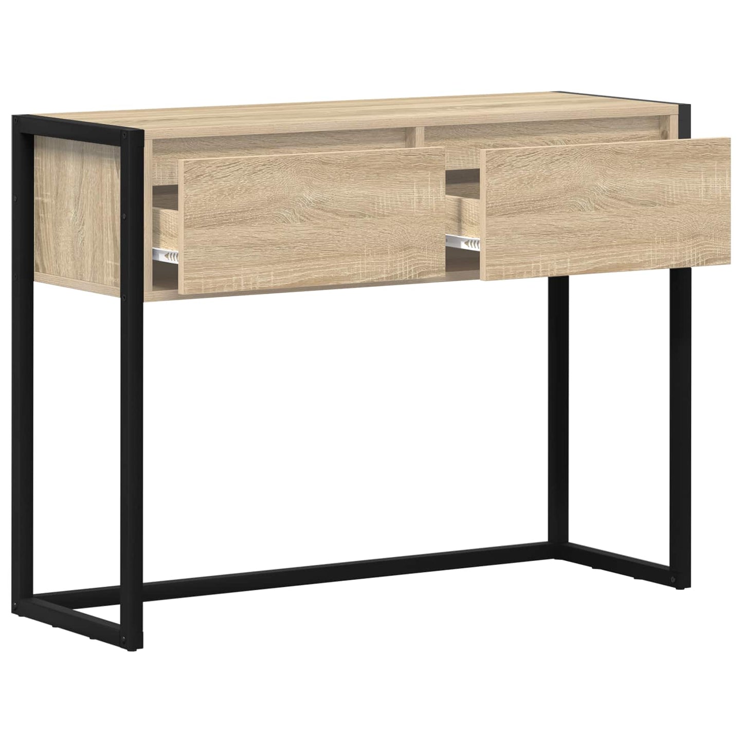 End Table with Drawer Sonoma 100 x 36 x 75 cm Engineered Wood