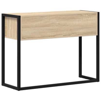 End Table with Drawer Sonoma 100 x 36 x 75 cm Engineered Wood