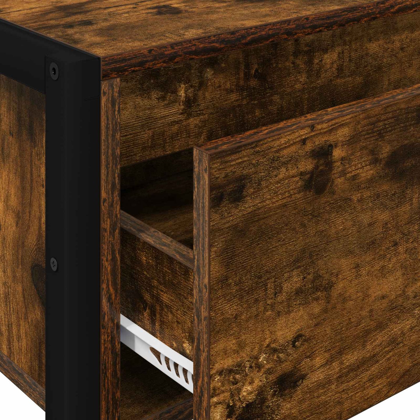 End Table Smoke Oak 100 x 36 x 75 cm Engineered Wood