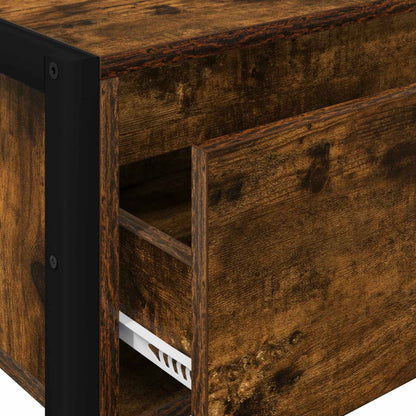 End Table Smoke Oak 100 x 36 x 75 cm Engineered Wood
