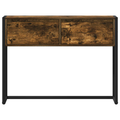 End Table Smoke Oak 100 x 36 x 75 cm Engineered Wood