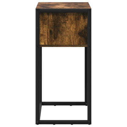 End Table Smoke Oak 100 x 36 x 75 cm Engineered Wood