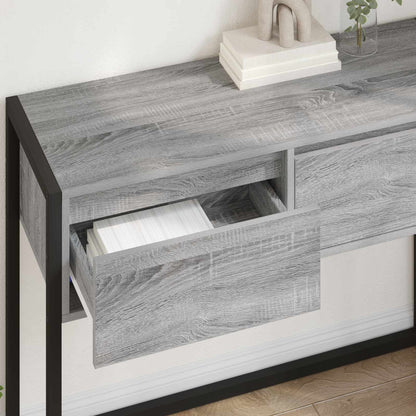 End Table Grey Sonoma 100 x 36 x 75 cm Engineered Wood