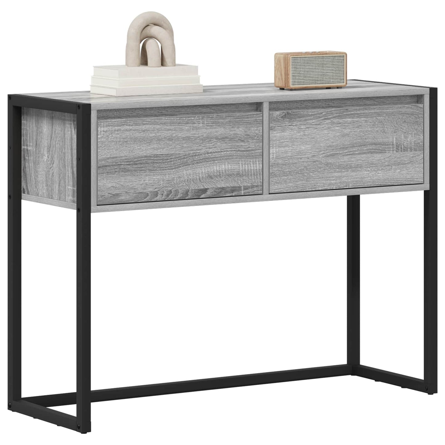 End Table Grey Sonoma 100 x 36 x 75 cm Engineered Wood