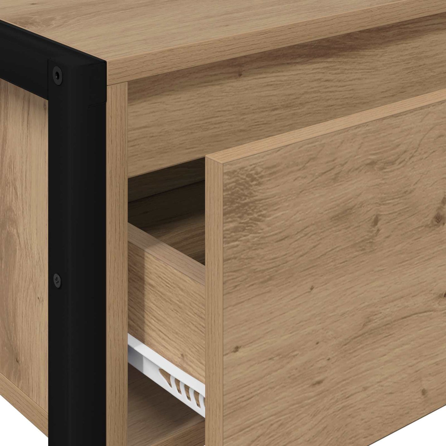 End Table Artisian Oak 100 x 36 x 75 cm Engineered Wood